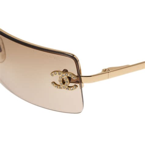 chanel 4104 cc rimless sunglasses